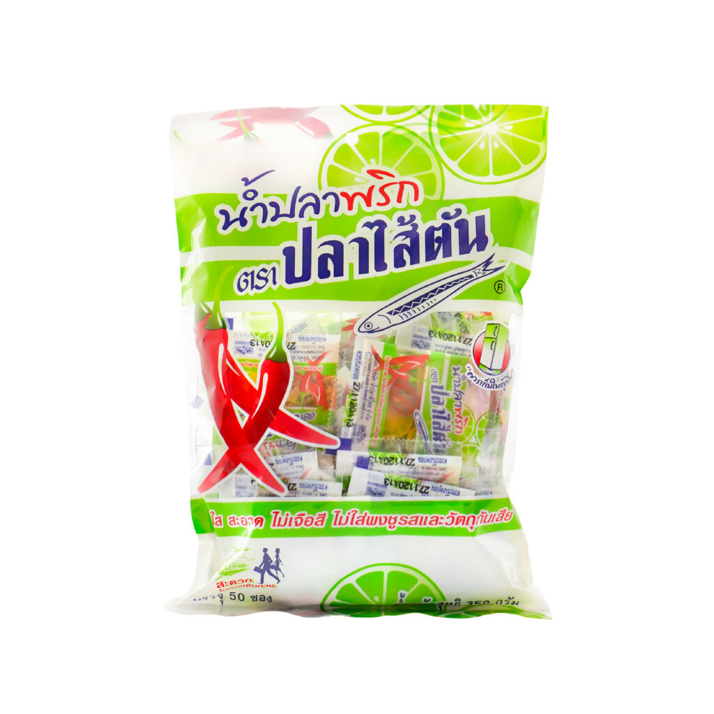 น้ำปลาพริก ตราปลาไส้ตัน 7 กรัม (50 ซอง)